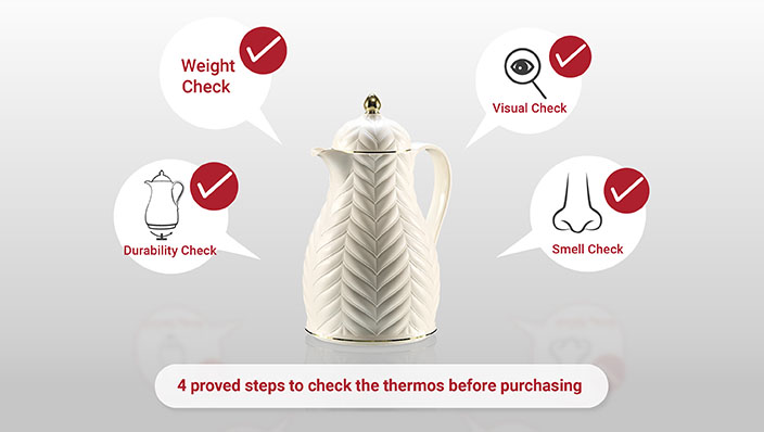 Rose Thermos | proven steps to check the thermos before purchasing | agent in UAE, Riviera Home